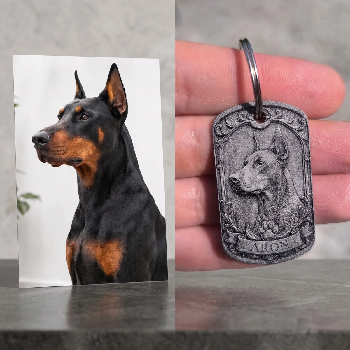 Incisione Rilievo dalla foto del pet